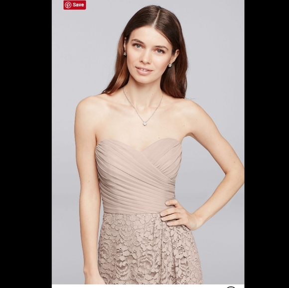 NWT DAVID'S BRIDAL Sweetheart Neck Dress. 22 - Picture 3 of 3